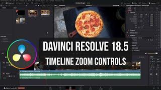 Davinci Resolve 18.5 | Timeline Zoom Controls