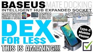 BASEUS Mate Docking Station Type-C Mobile Phone Intelligent HUB Expanded Socket Unboxing