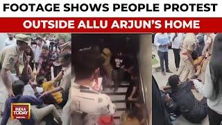 Protest At Allu Arjun’s House: Osmania University JAC Demands Compensation For Stampede Victim