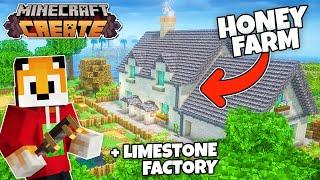 I built a Fully AUTOMATIC HONEY FARM in Minecraft Create Mod