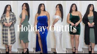 HOLIDAY DRESSES TRY ON HAUL | FASHION NOVA