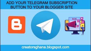 How to add Telegram button in blogger website?