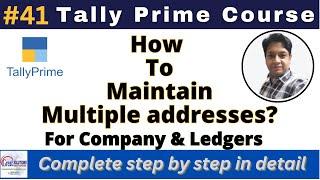 Multiple addresses in Tally Prime || How it works? || Tally Tutorials || #tallyprime