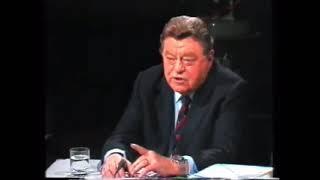 Franz Josef Strauß nennt Kohleverbrennung 1987 ein Verbrechen an der Zukunft der Jugend.