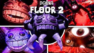 Doors Floor 2 - All Jumpscares & All Endings