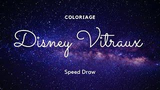 coloriage Disney vitraux