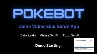 Pokebot Demo - Damn Vulnerable GenAI RAG Application