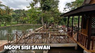 Asyik Banget!! Warung Lesehan Di Atas Kolam, Suasana Pedesaan Sumedang