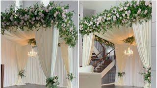 DIY- Easy Square Canopy Draping Technique Diy- Mandap Decor