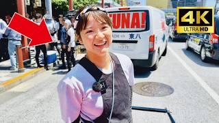 A cute Japanese girl Nana-chan guided me around Asakusa's big festivities by a rickshaw | Tokyo