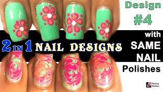 Easy DIY Nail Art Designs Tutorial #4 | 2 in 1 Nail Art Series 