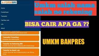 BANPRES UMKM!! DAPET SMS DARI BRI INPO TAPI BUKAN NAMA KITA