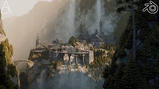 Recreating Rivendell in Blender 4.0