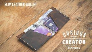 #27 Slim + Simple Leather Wallet - DIY Curious Creator