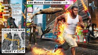 Can You Cross GTA 5’s LIBERTY CITY If Every 150m Chaos Happens?!