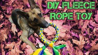 Frugal Living Reusing Scrap Fleece, DIY Fleece Rope Dog Toy