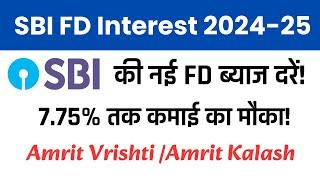 SBI FD interest rates 2024 for 400 days SBI Fixed Deposit Interest Rates