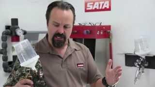 How to Set Air Pressure / Air Volume for a HVLP or RP Spray Gun with SATA