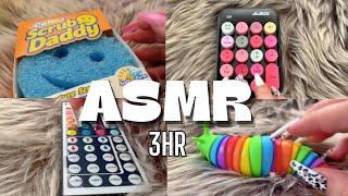 ASMR BUILD UP TAPPING AND SCRATCHING ON RANDOM ITEMS COMPILATION   3 HOURS, NO TALKING