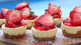 Mini Lemon Cheesecakes with Strawberry Topping | Ep. 1259