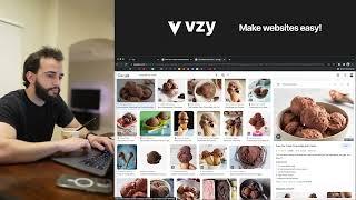 Making A Website in Minutes in 5 Minutes with Vzy