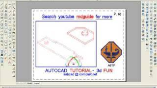 tutorial 29 autocad 2d 3d, Online Tutoring is Available