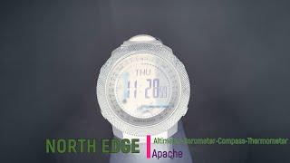 North Edge Apache - Altimeter Barometer Compass Thermometer Watch- Video unboxing, tutorial & review