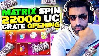 $22,000 UC FOR MATRIX SPIN - CRATE OPENING - PUBG MOBILE - KG DAKKU GAMING