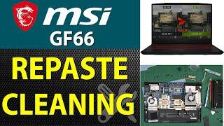 How to Repaste and Clean an MSI Katana GF66 11UC MS 1582 Laptop | GL66 11UEK