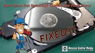 Hard Drive Not Spinning? Causes and Fixes Here! | Tutorial Guide | Rescue Digital Media