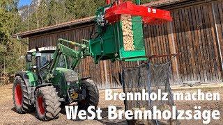 Brennholz machen | WeSt Brennholzsäge im Einsatz