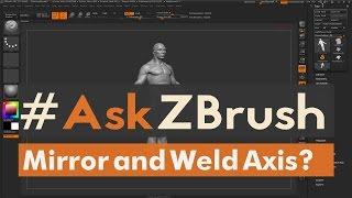 #AskZBrush: “What determines where the symmetry happens when using Mirror and Weld?”