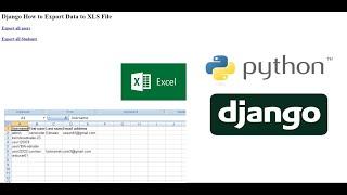 Django How to Export Data to XLS File