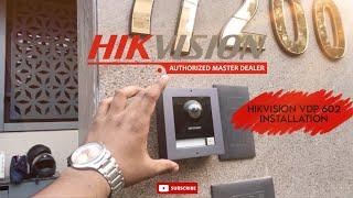 Hikvision 602 VDP INSTALLATION  WITH YALE ELECTRIC LOCK FITTING  MOBILE CONFIGURATION DS-KIS602L