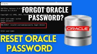 How to Reset User Password in Oracle in any Version (SQLPLUS) Database | Change Password in Oracle