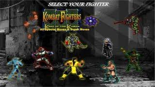 Kombat Fighters: King of The Kards (Flash) - All Special Moves & Super Moves!