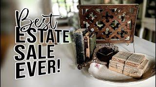 Best Estate Sale Ever! Lovely Vintage Finds + Huge Barn Sale! See How I Styled it All in My Old Home