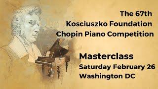 Chopin Piano Competition 2022: Public Masterclasses