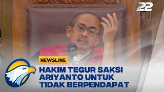 Hakim Tegur Saksi Ariyanto Untuk Tidak Berpendapat