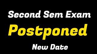 Exam Postponed #calicutuniversity #secondsemester #exampostponed