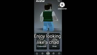 How To Look Like A GIGA CHAD In Roblox #shorts