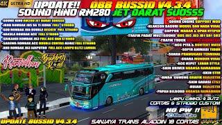 UPDATE !! OBB BUSSID V4.3.4 TERBARU SOUND HINO RM280 JET DARAT SUOSS GRAFIK ETS2 NUANSA RAMADHAN