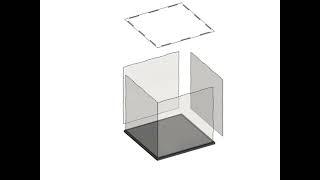 Flat Packed Clear Acrylic Countertop Display Case w/ Black Base - Easy KD Assembly