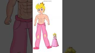 Super Mario Gender Swap   #shorts #princesspeach #mario