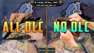 [HOI4] Double Timelapse - All DLC vs No DLC (AI only)