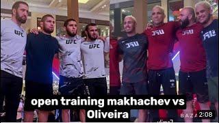 Outdoor Workout Islam Makhachev vs Charles Oliveira