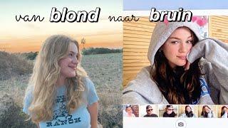 m'n haar van blond naar bruin verven!!!!