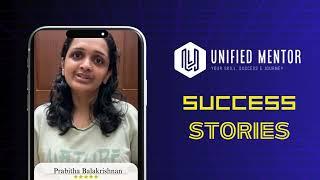 Prabitha Balakrishnan's Internship Journey at Unified Mentor