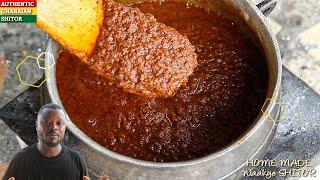 Cook with me the Authentic Ghanaian Waakye SHITOR !! Local BLACK PEPPER sauce || Stays Fresh Longer!