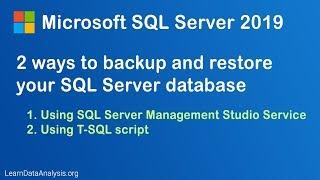 Backup and restore your Microsoft SQL Server database